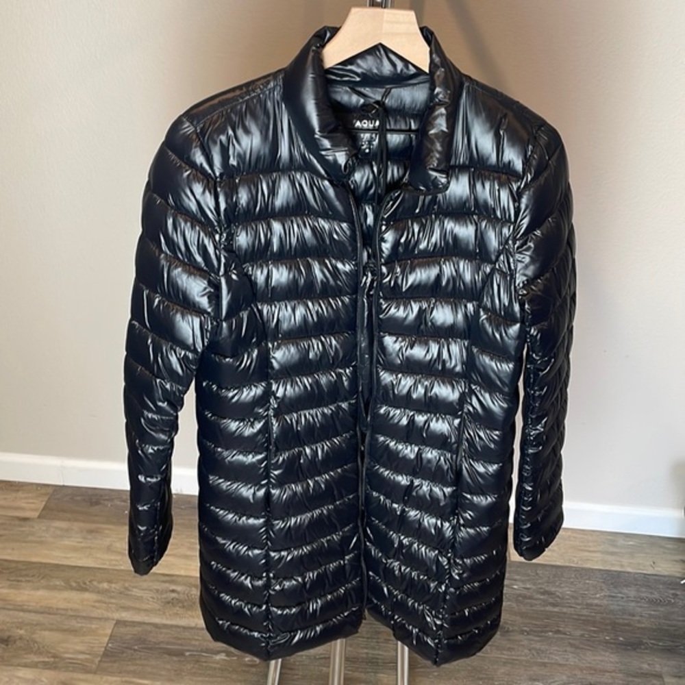 Aqua Mid Length Puffer Jacket - image 1